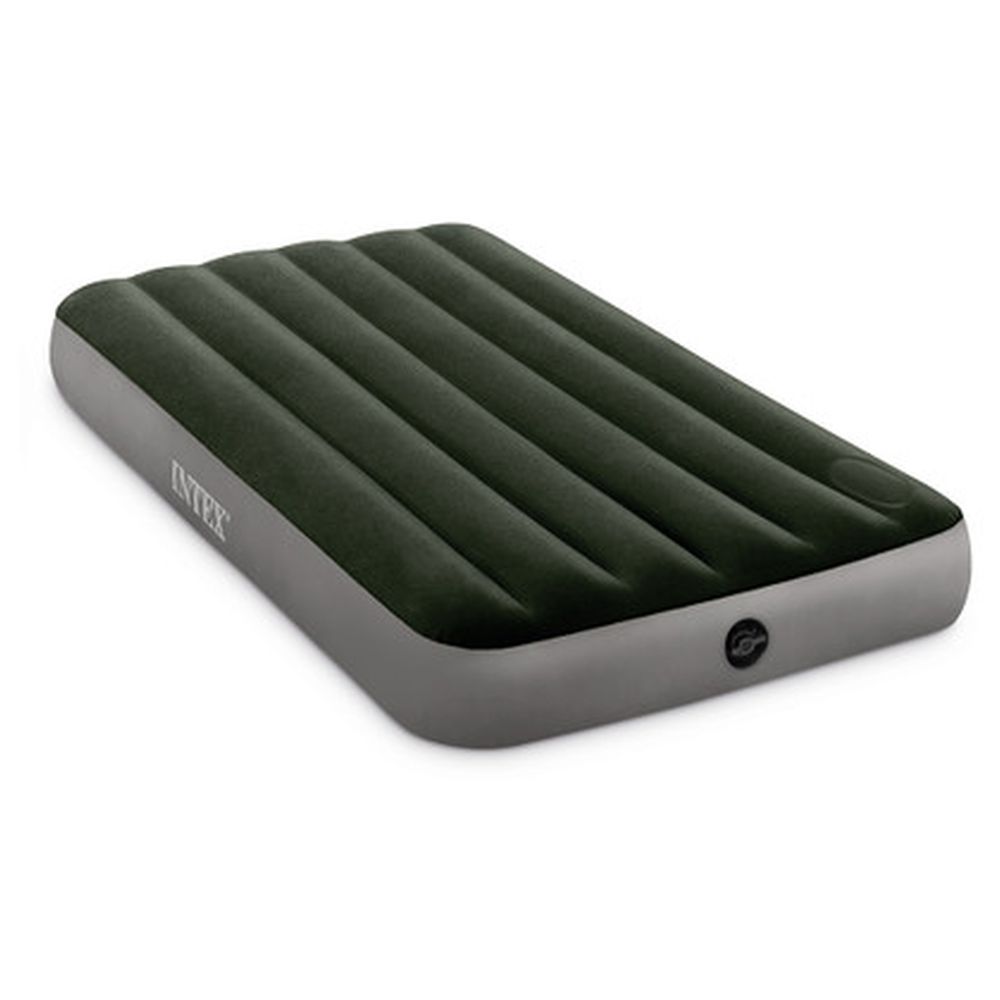 Intex - Twin Dura-Beam Downy Airbed with Foot Bip
