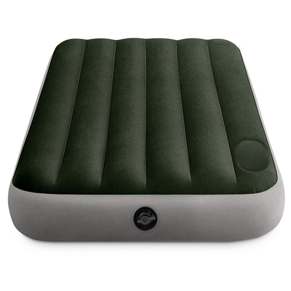 Intex - Twin Dura-Beam Downy Airbed with Foot Bip