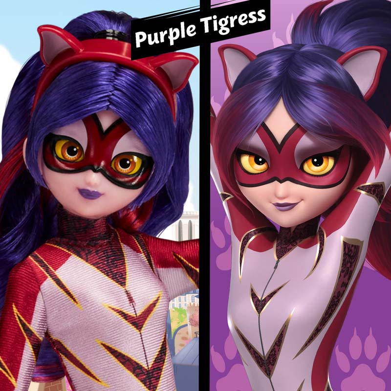 Miraculous - Purple Tigress Fashion Doll - 10.5-Inch