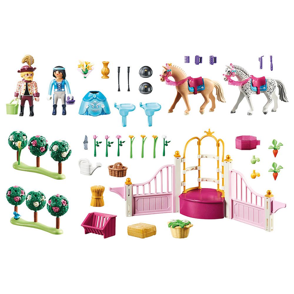 Playmobil - Princess Riding Lessons Set -185pcs - Pink