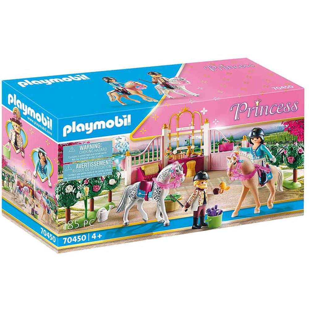 Playmobil - Princess Riding Lessons Set -185pcs - Pink