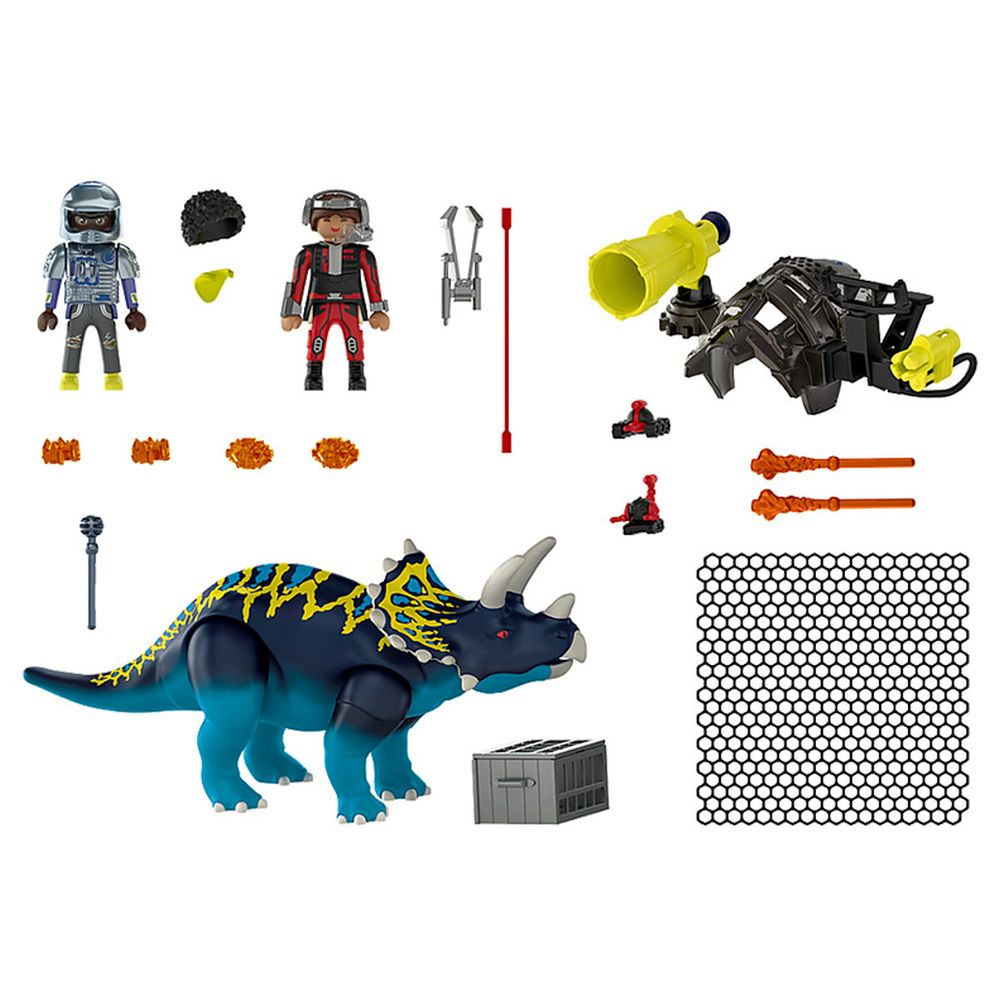 Playmobil - Triceratops Battle For The Legendary Stones Set