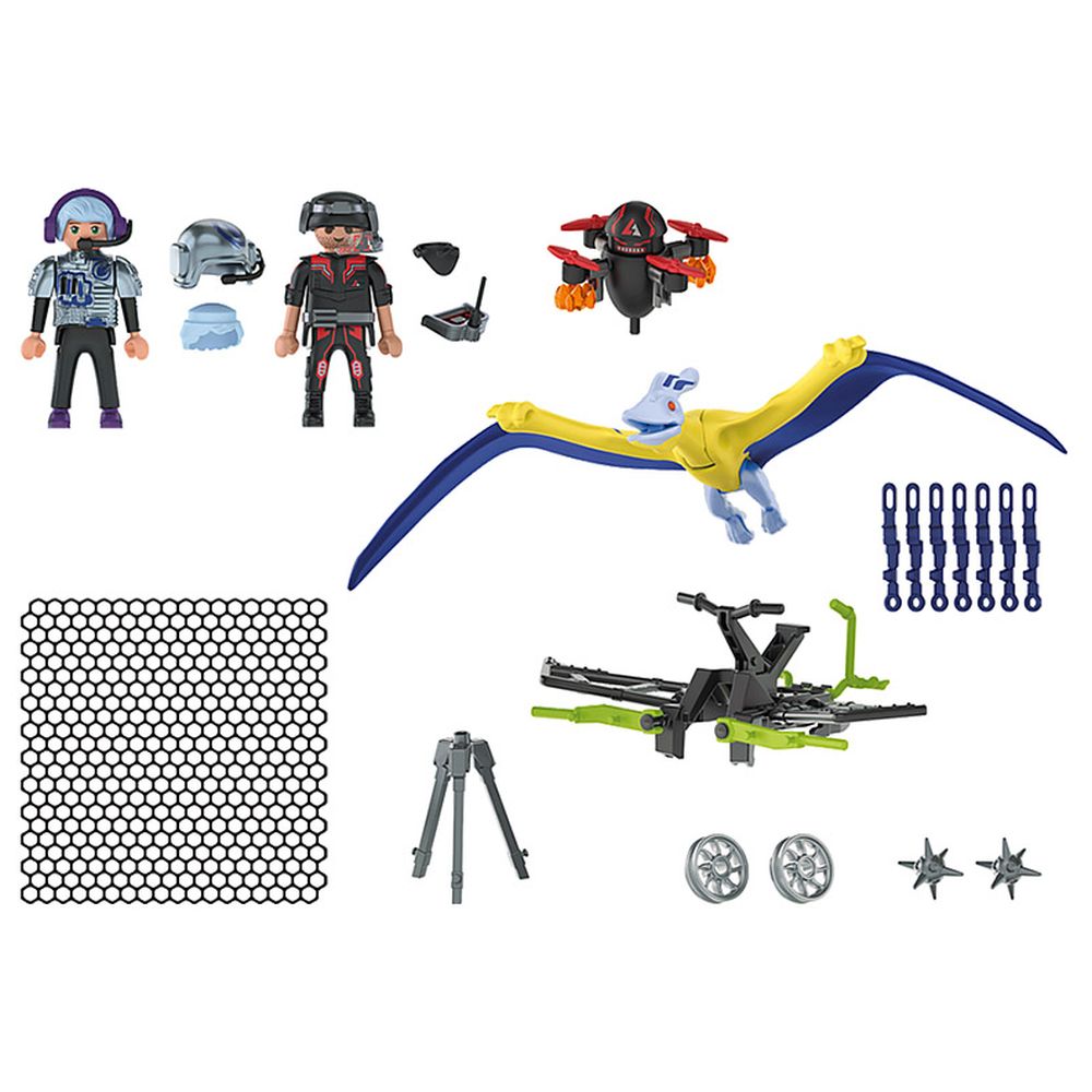 Playmobil - Pteranodon Drone Strike Set - Blue