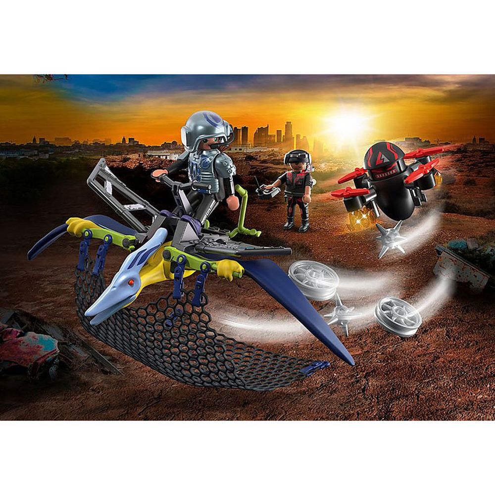 Playmobil - Pteranodon Drone Strike Set - Blue