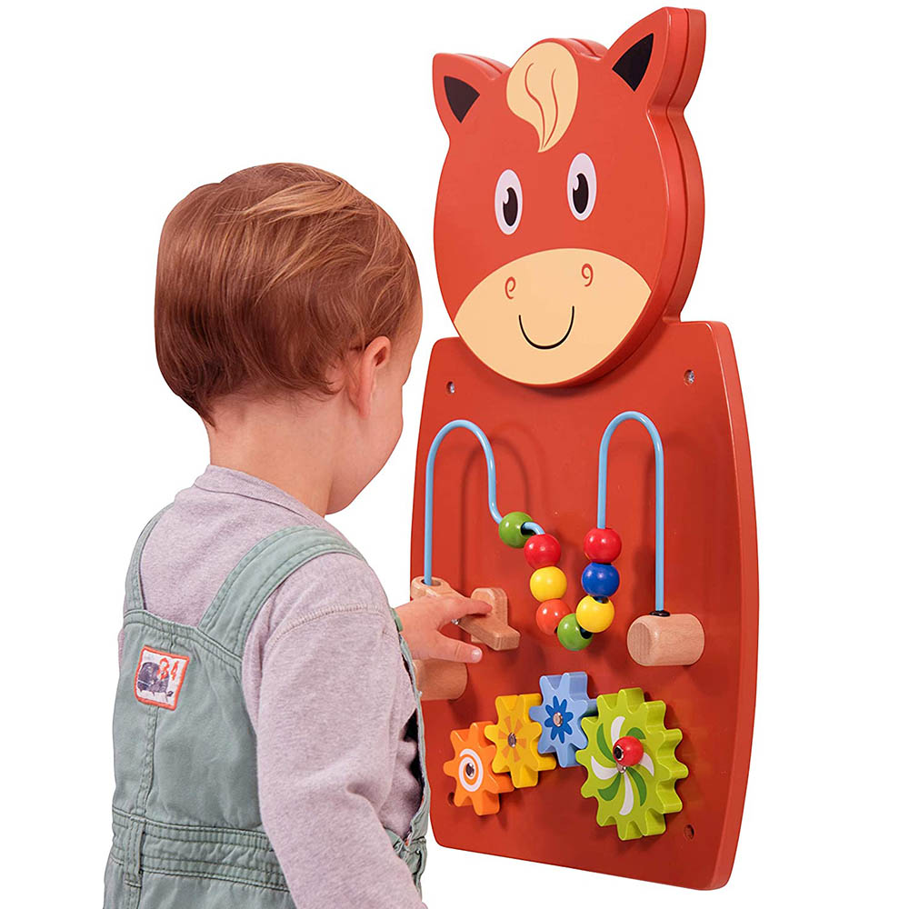 Viga - Animal Wall Toy Panels - Horse Wire Beads