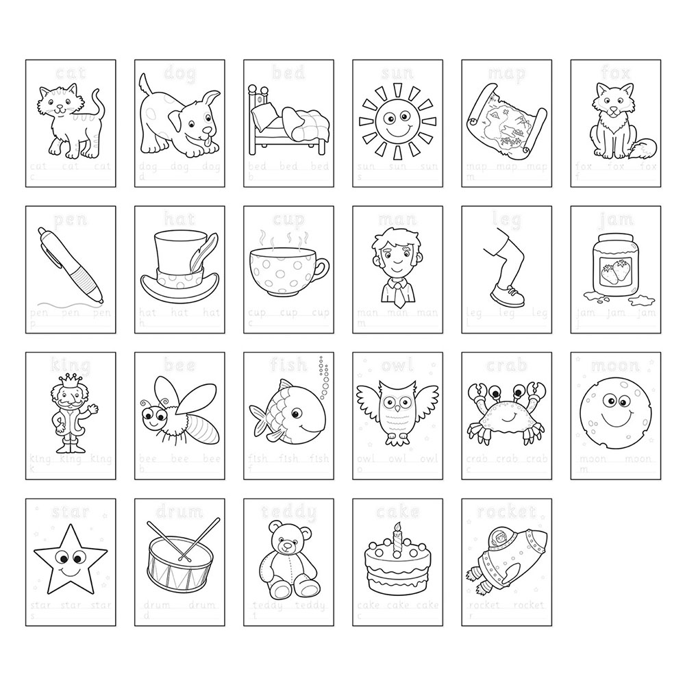 Orchard Toys - First Words Colouring Book