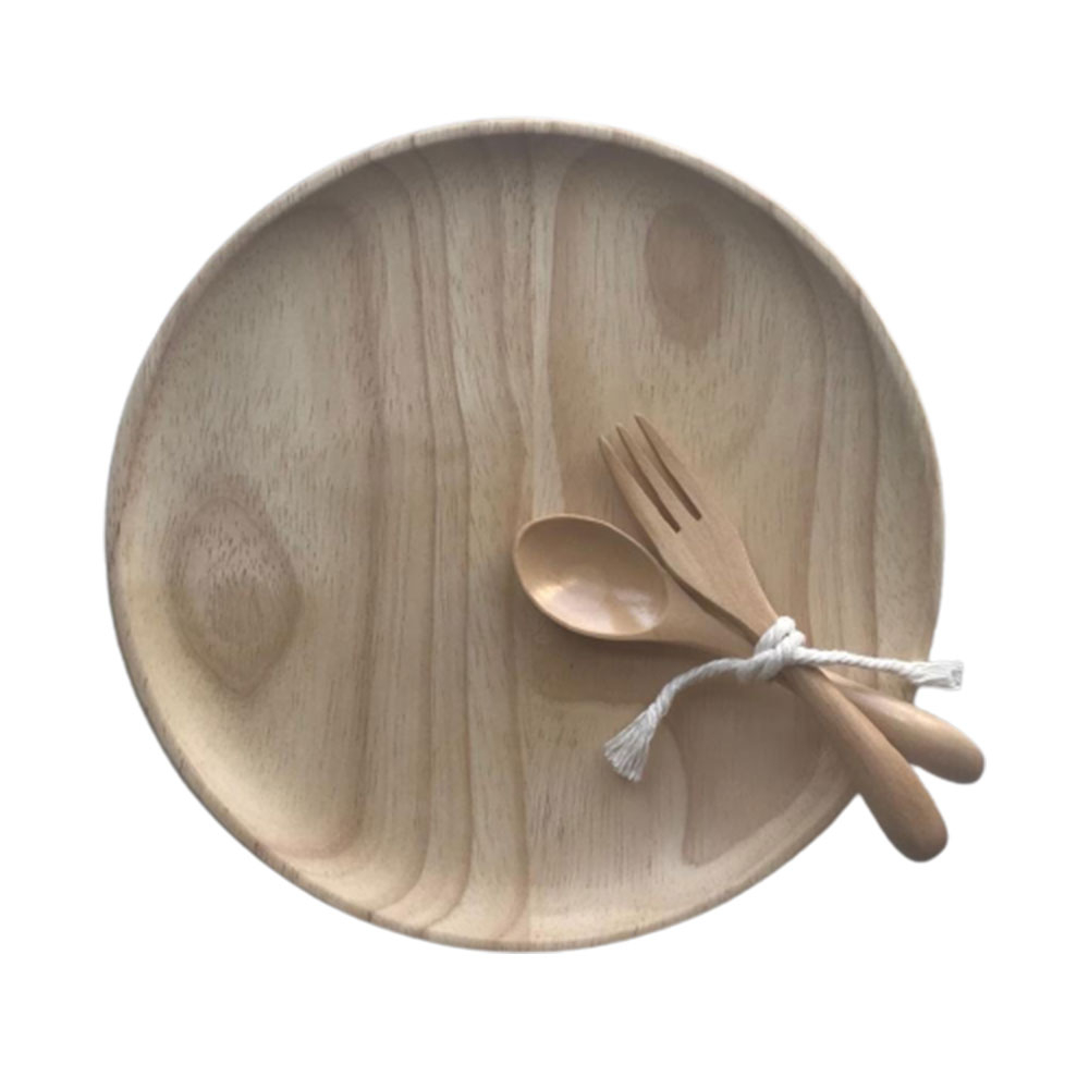 Dove and Dovelet Eco Wood Toddler Feeding Set