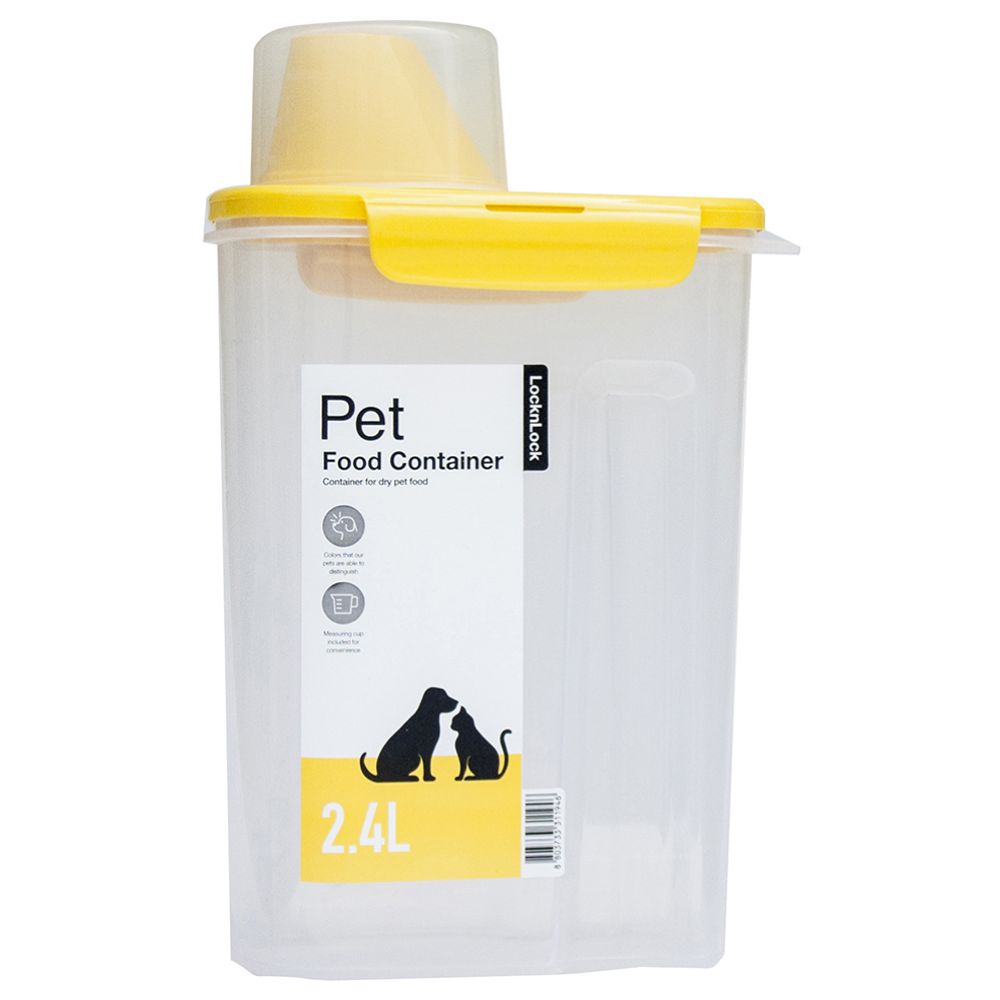 Lock&Lock - Dry Pet Food Container with Measuring Cup - 2.4L