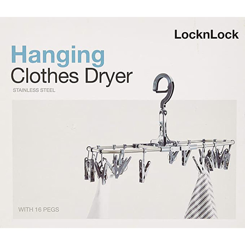 Lock&Lock - Clothes Hanger withClips - 16pcs