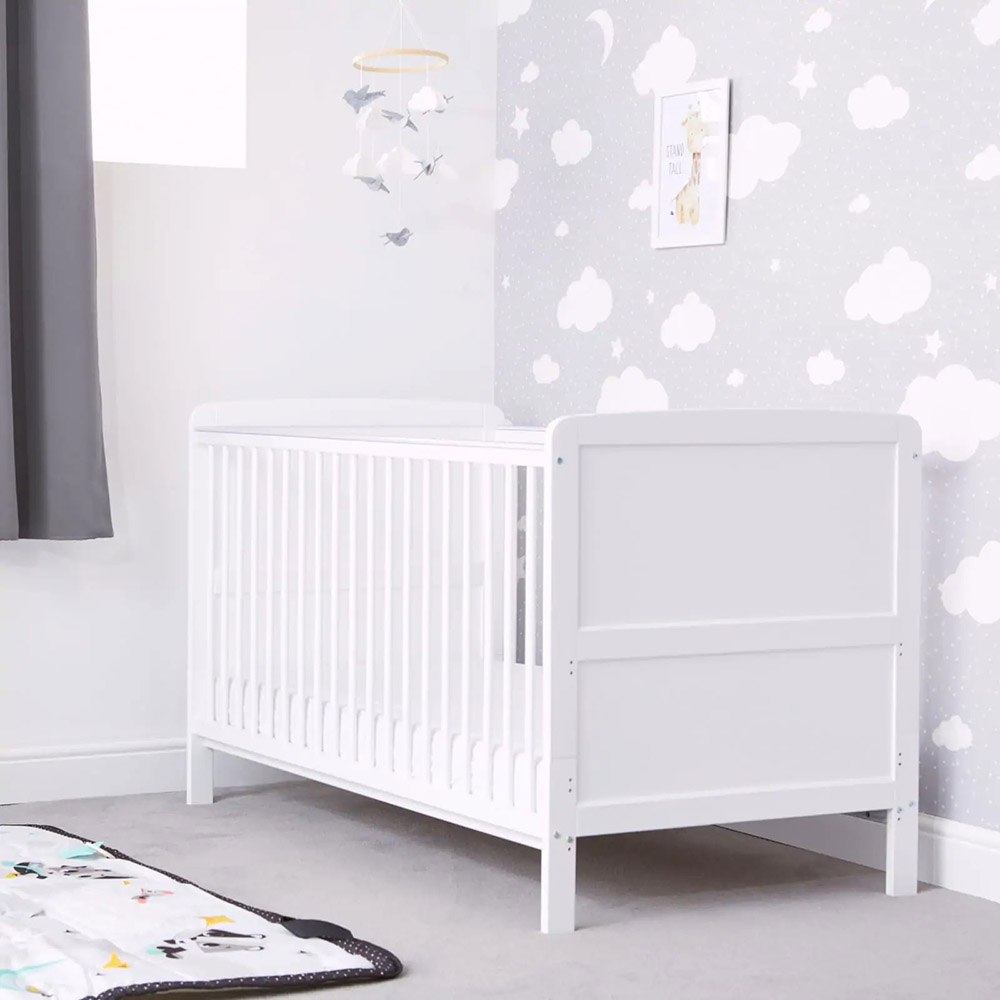 Baby Elegance Travis Cot Bed - White (Exclusive)