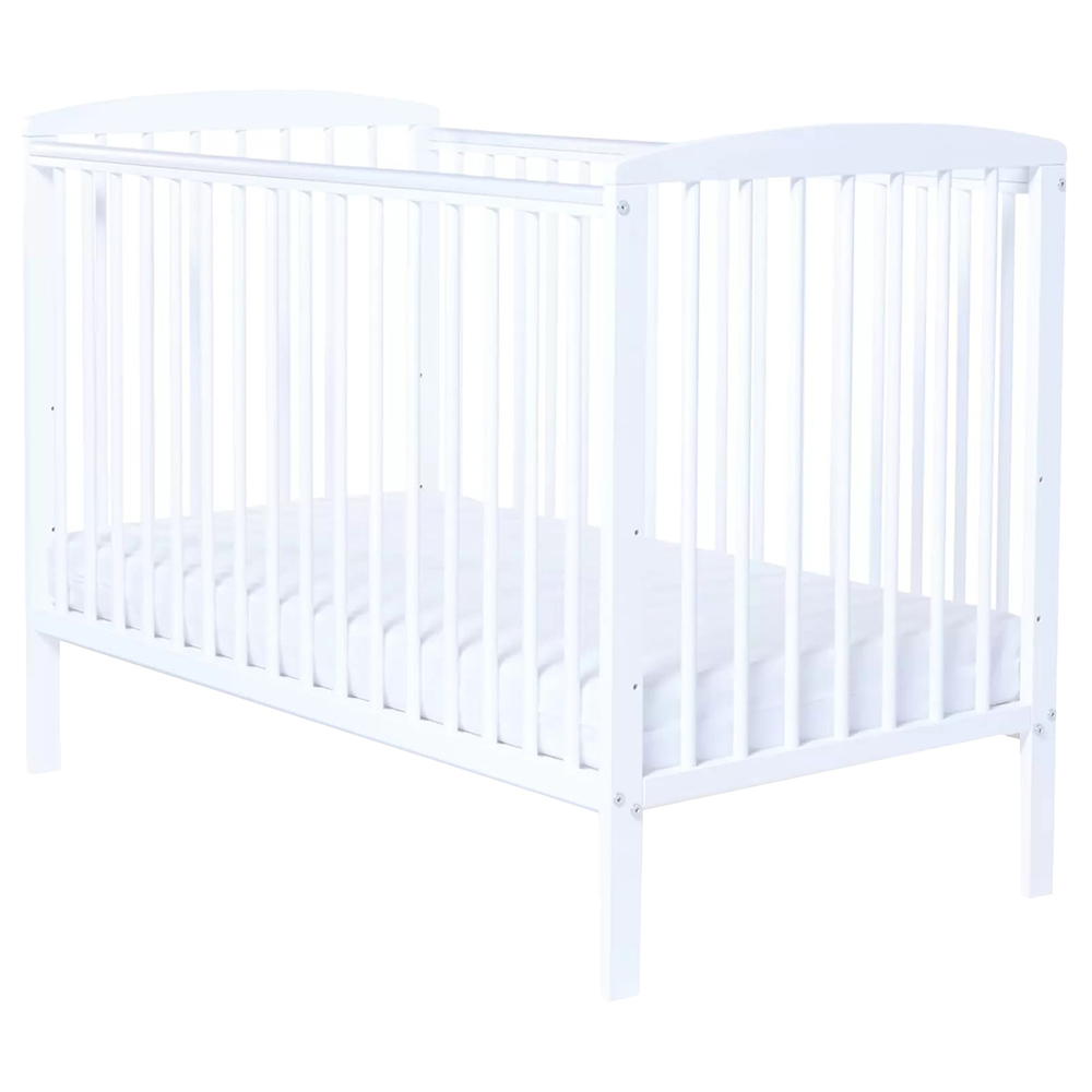Baby Elegance Starlight Wooden Cot - White