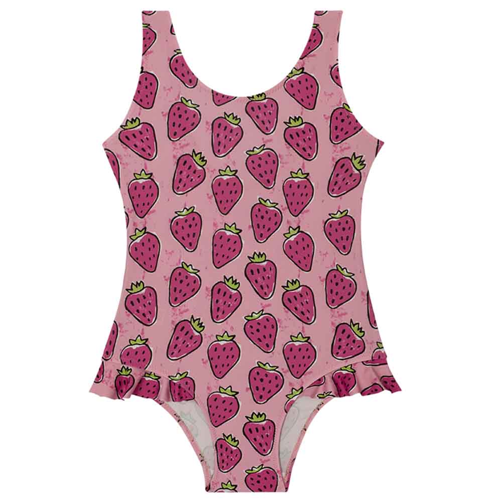 Slipstop Strawberry UPF50+ Girls Swimsuit