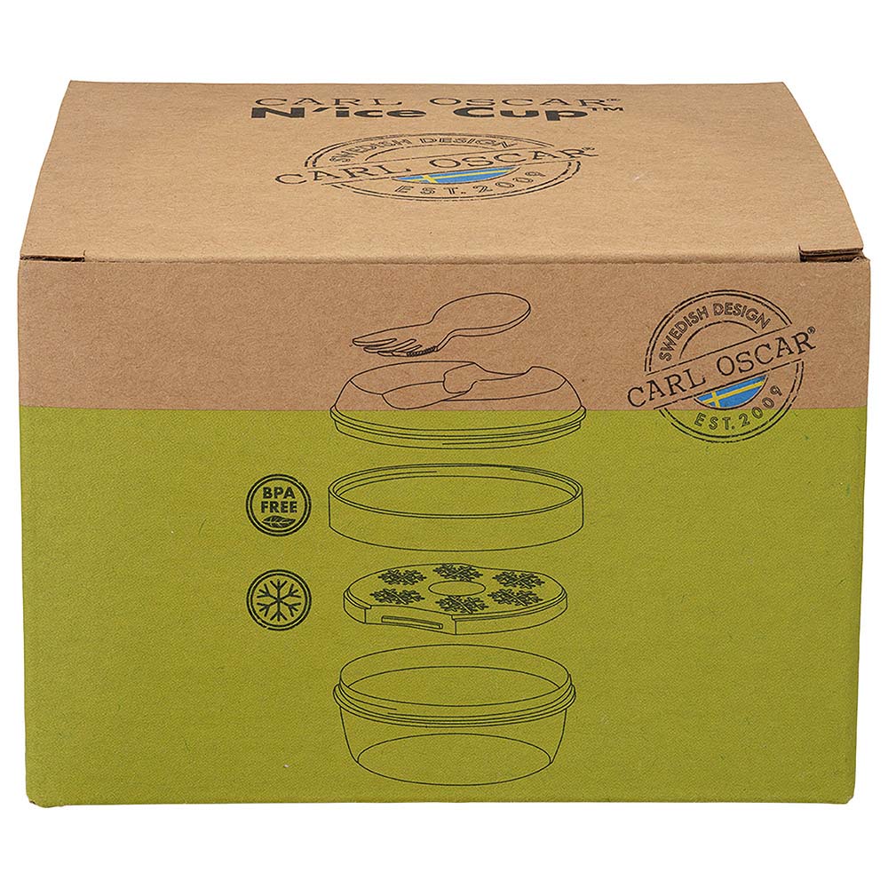Carl Oscar - Snack Box With Cooling Disc (N'ice Cup) - Lime
