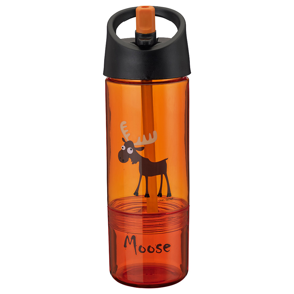 كارل أوسكار - زمزمية مياه للأطفال ٢ في ١ - برتقالي - ٣٠٠ مل + ١٥٠ مل