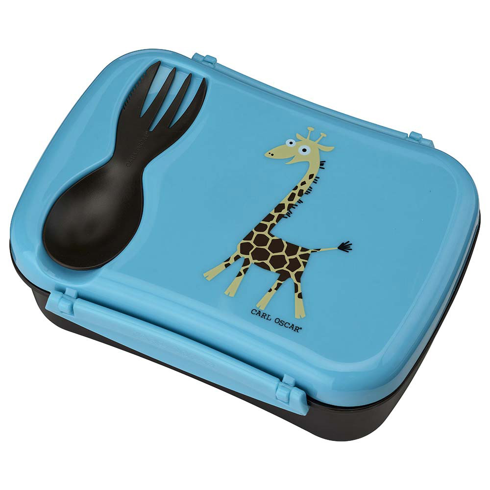 Carl Oscar - Kids Lunch Box With Cooling Pack And Fork - Turquoise