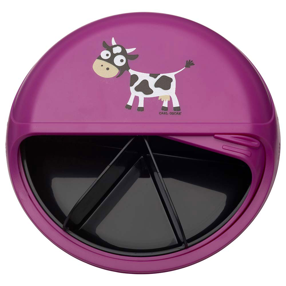 Carl Oscar - 5 Compartments Kids Snack Disc - Purple