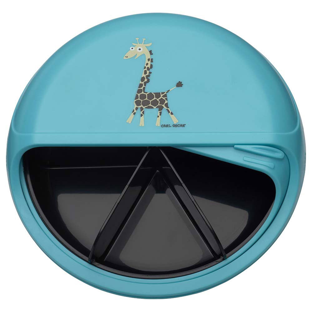 Carl Oscar - 5 Compartments Kids Snack Disc - Turquoise