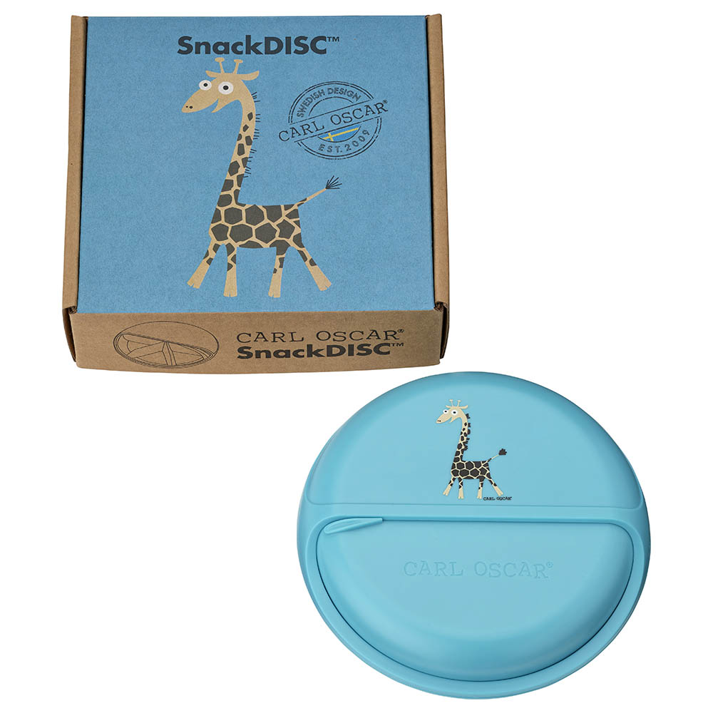 Carl Oscar - 5 Compartments Kids Snack Disc - Turquoise