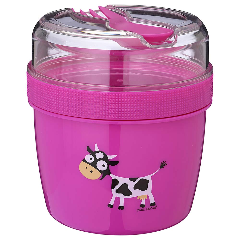 Carl Oscar  - N'ice Cup Cooling Lunch Box With Cooling Disc - 0.6L & 0.3L - Purple