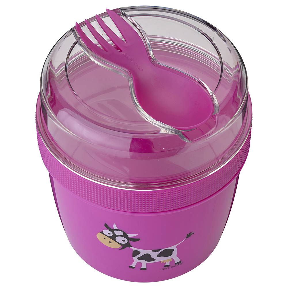 Carl Oscar  - N'ice Cup Cooling Lunch Box With Cooling Disc - 0.6L & 0.3L - Purple