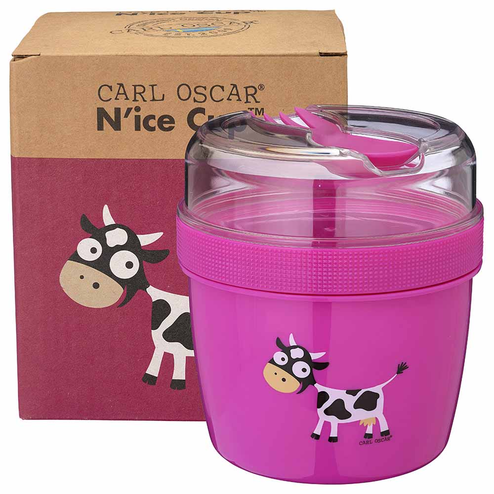 Carl Oscar  - N'ice Cup Cooling Lunch Box With Cooling Disc - 0.6L & 0.3L - Purple