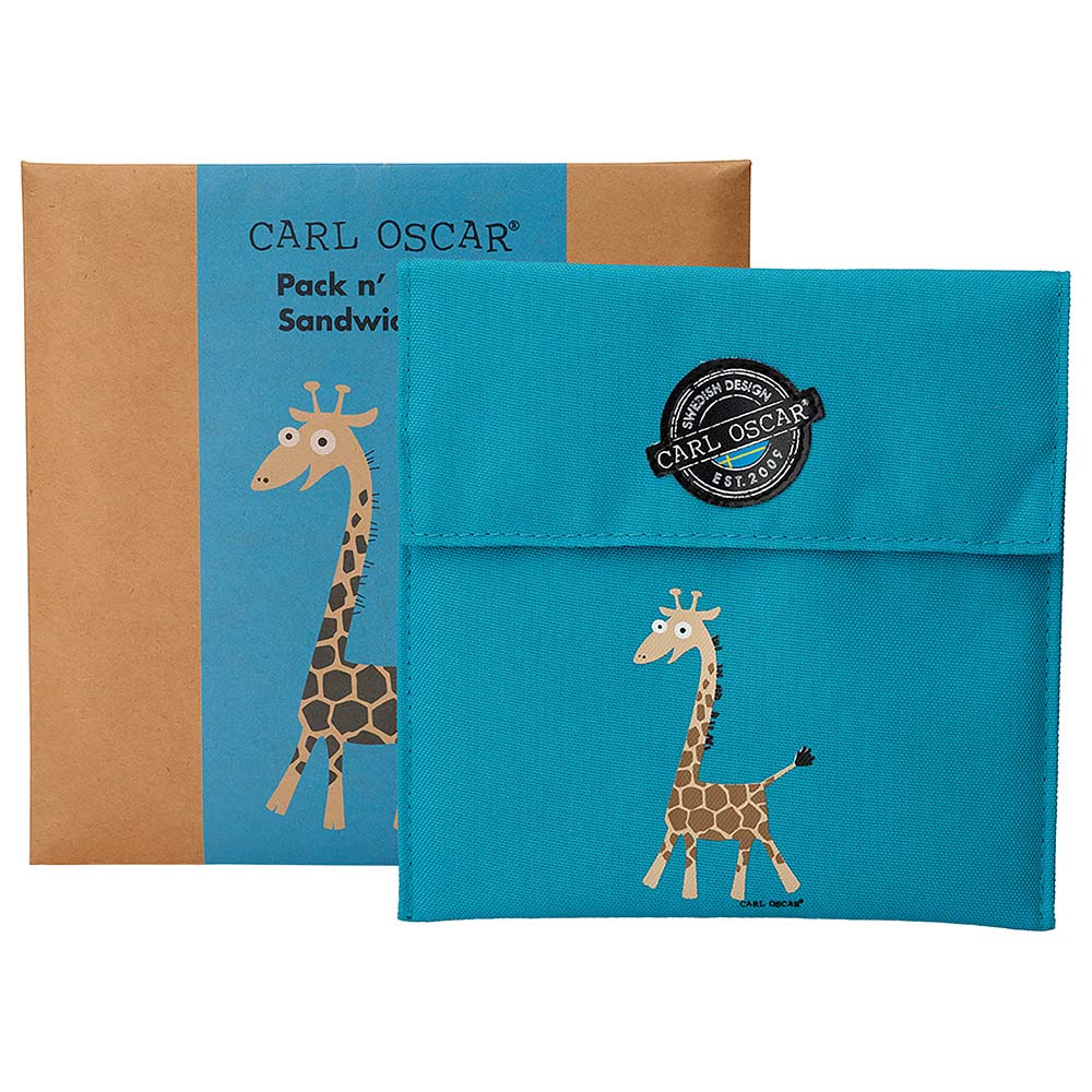 Carl Oscar - Pack n' Snack  Sandwich Bag - Turquoise