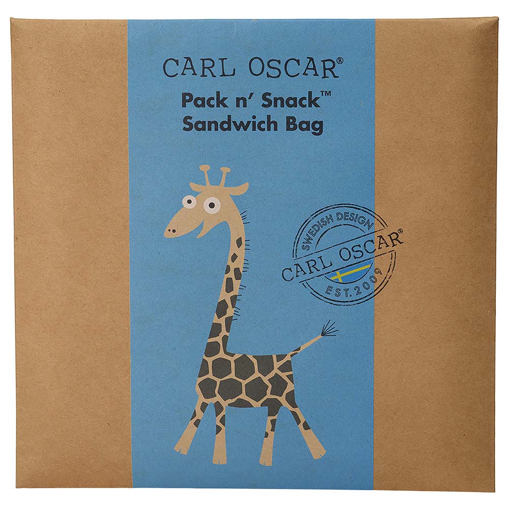 Carl Oscar - Pack n' Snack  Sandwich Bag - Turquoise