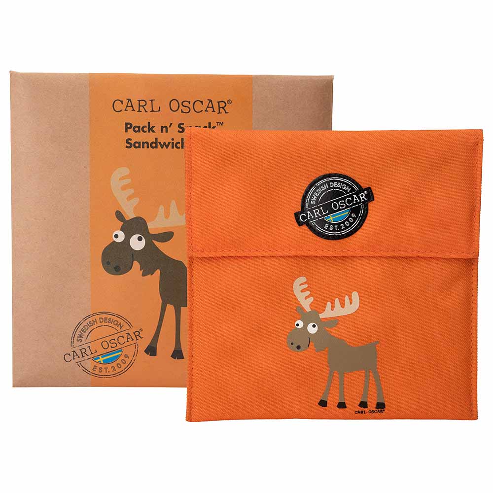 Carl Oscar - Pack n' Snack  Sandwich Bag - Orange