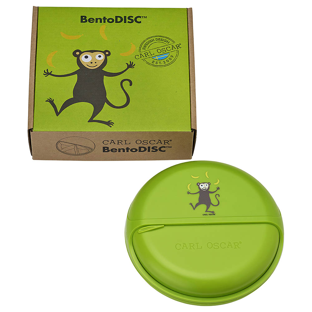Carl Oscar - 5 Compartments Kids Bento Disc -Lime