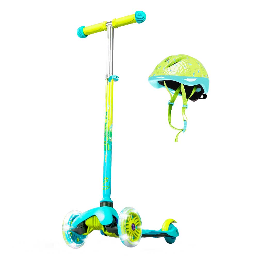 Madd Gear - Zycom Zinger with Helmet - Teal/Lime