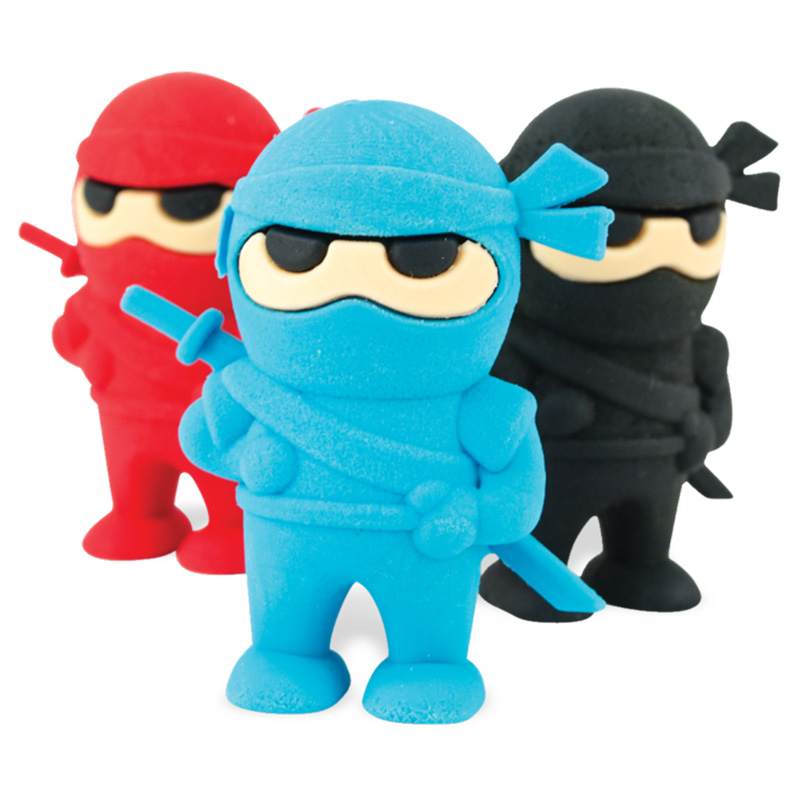 Ooly - Ninja Erasers - Set Of 3