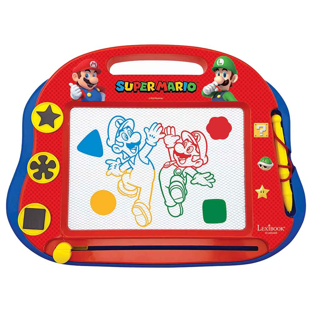 Lexibook - Super Mario Magnetic Drawing Board with Accessories
