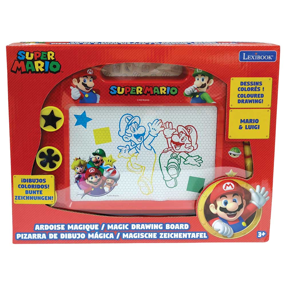 Lexibook - Super Mario Magnetic Drawing Board with Accessories