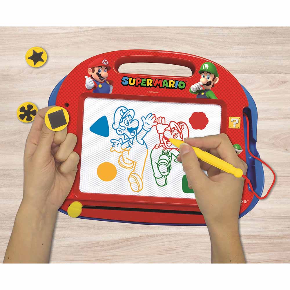 Lexibook - Super Mario Magnetic Drawing Board with Accessories