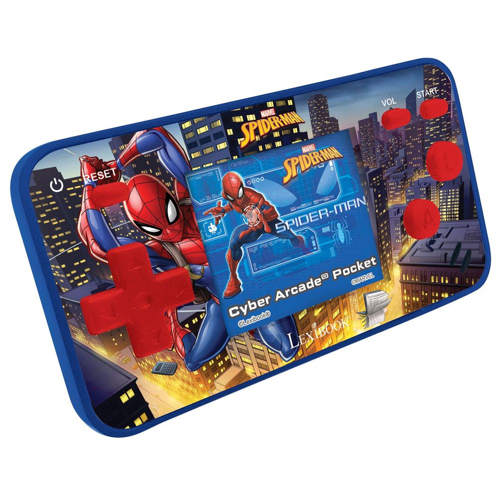 Lexibook - وحدة تحكم محمولة Cyber Arcade Pocket - Spider-Man - 1.8 بوصة - 150 لعبة