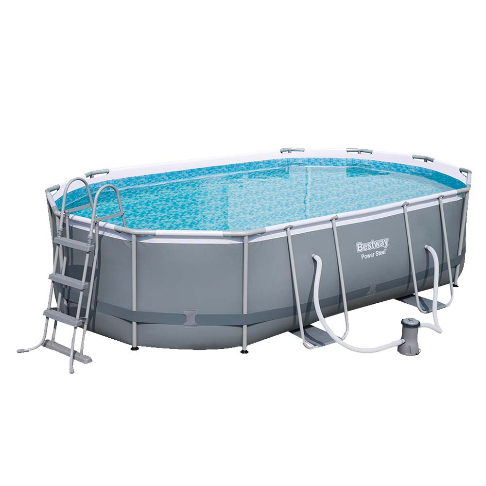 Bestway - Power Steel Oval Pool Set
