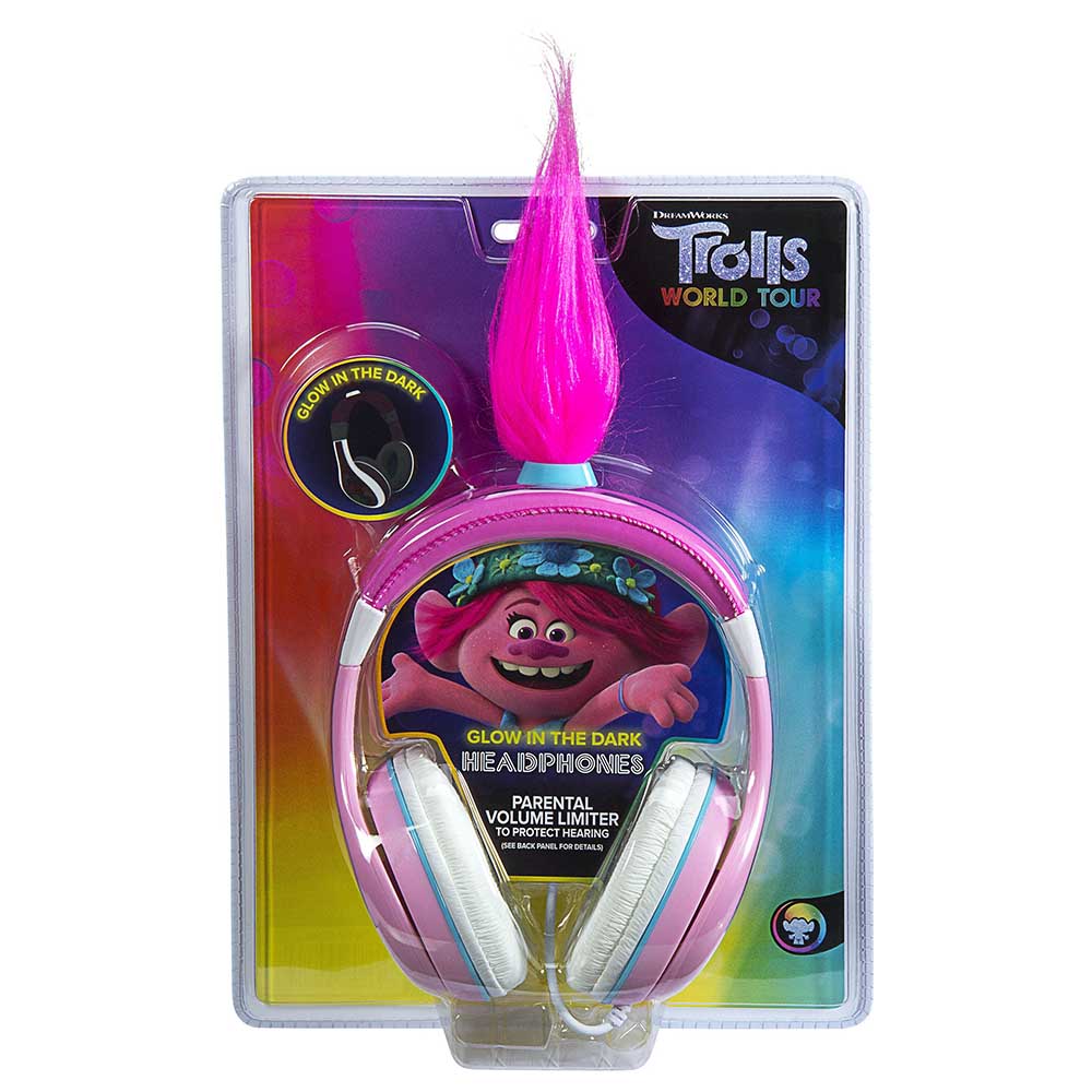 Kiddesigns Trolls World Tour Poppy Wired Headphones