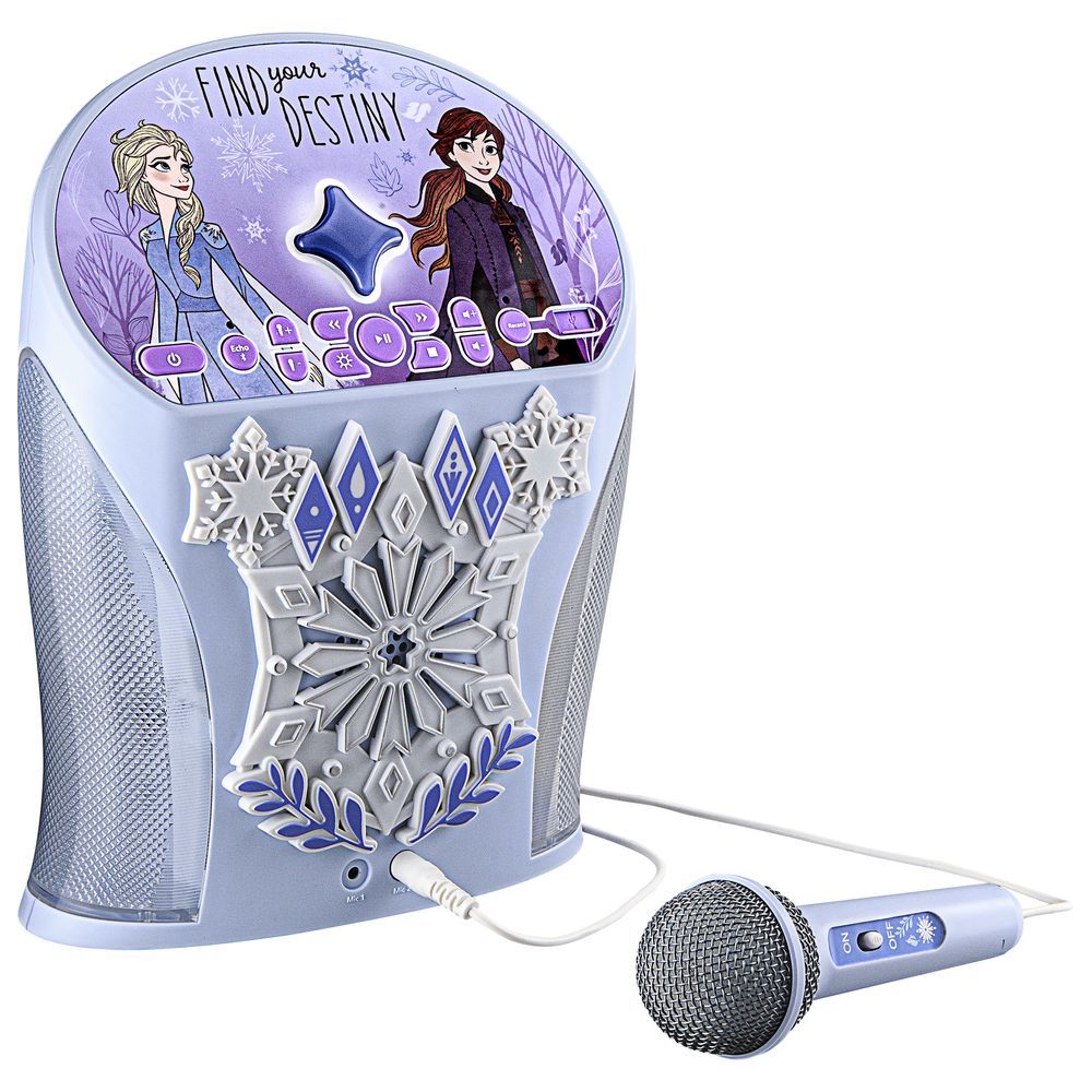 Kid Designs - Disney Frozen Bluetooth Karaoke Machine with Microphone