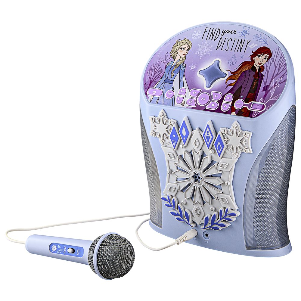 Kid Designs - Disney Frozen Bluetooth Karaoke Machine with Microphone