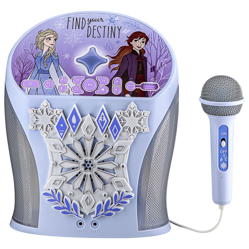 Kid Designs - Disney Frozen Bluetooth Karaoke Machine with Microphone