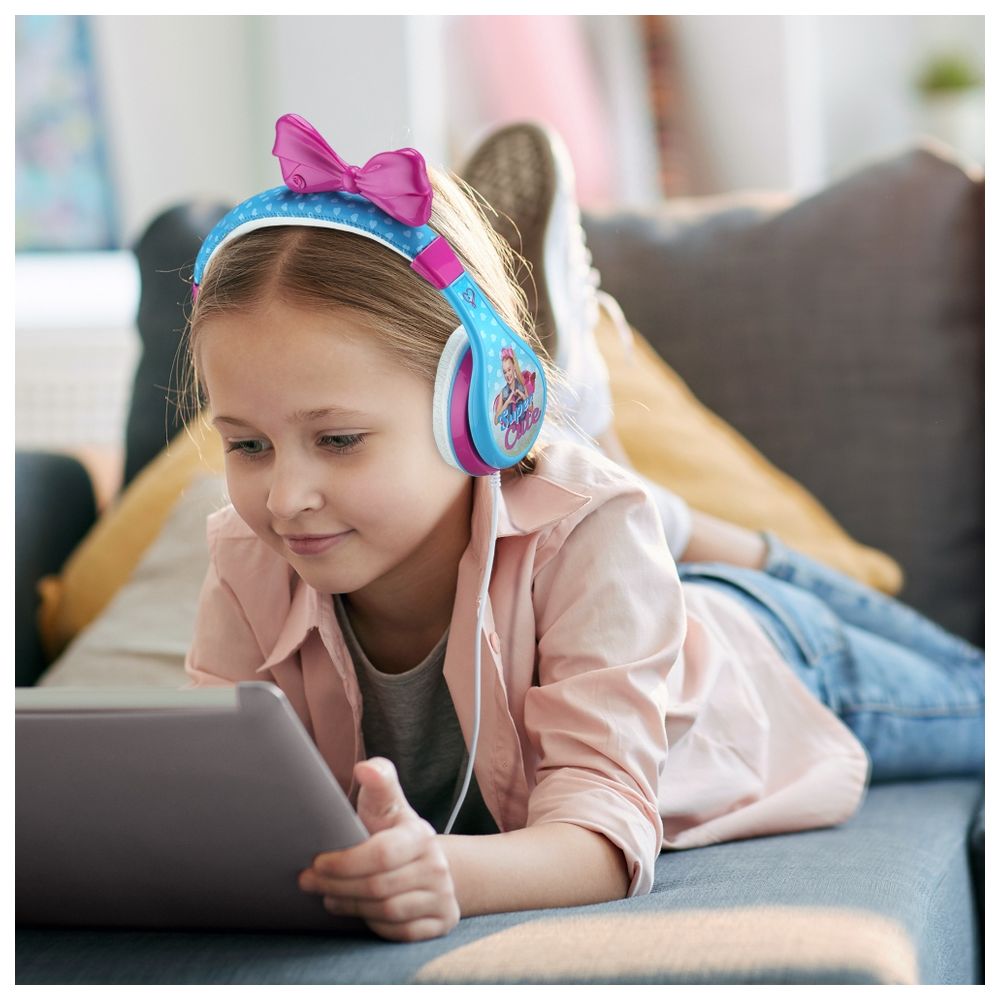 Kid Designs - Jojo Siwa Kid Safe Wired Headphone - Blue