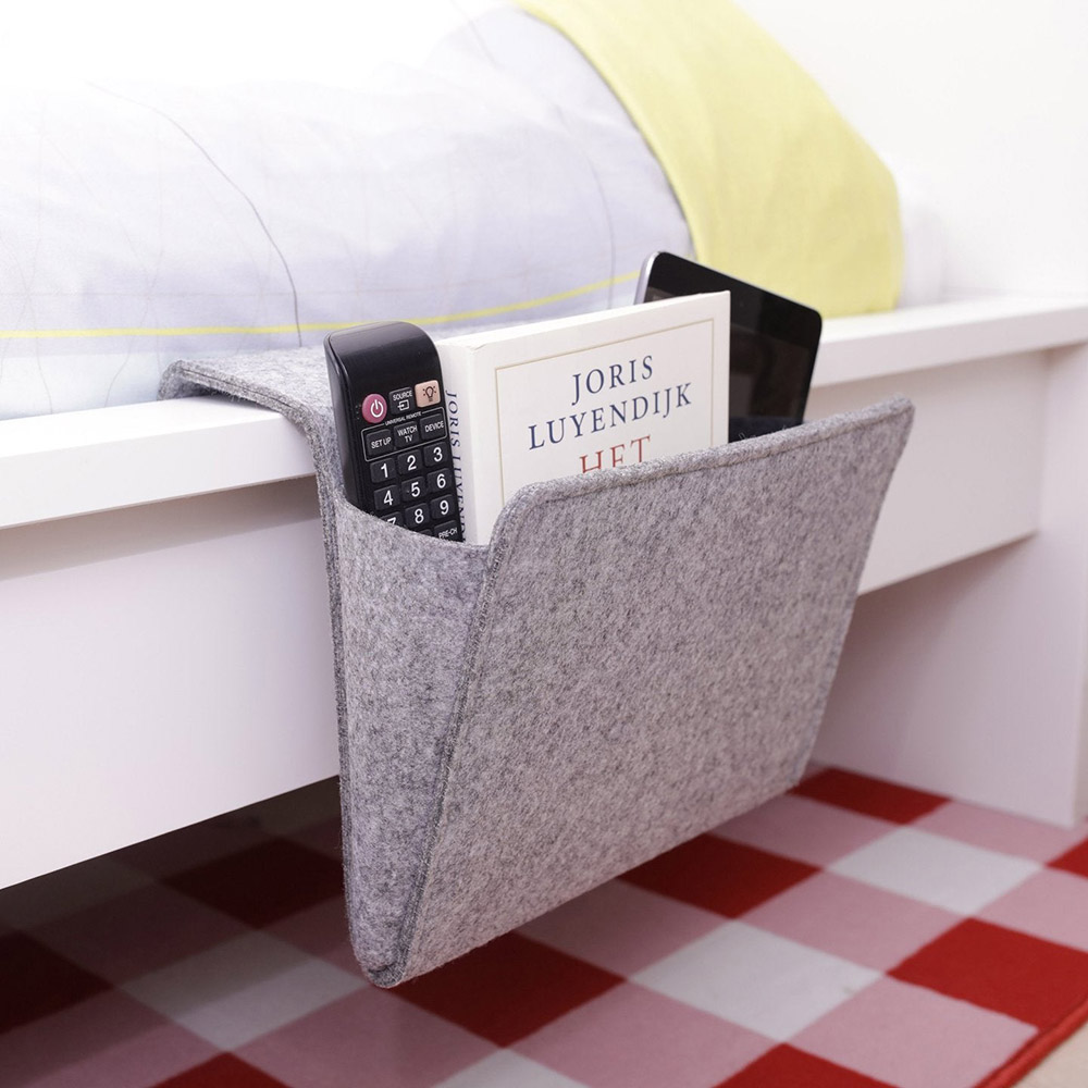 Kikkerland - Felt Bedside Caddy - Medium - Grey