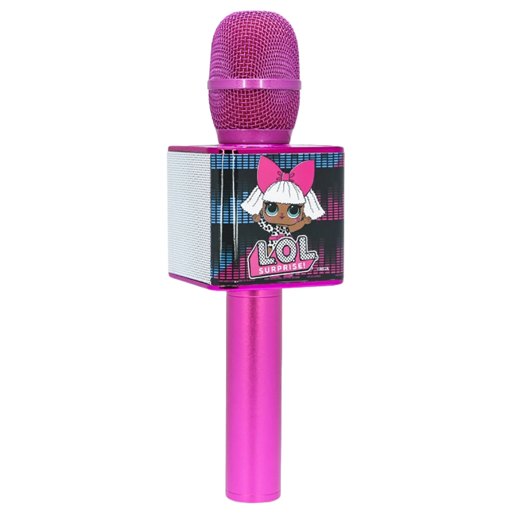 OTL Technologies - L.O.L. Surprise My Diva Karaoke Microphone with Bluetooth Speaker - Pink