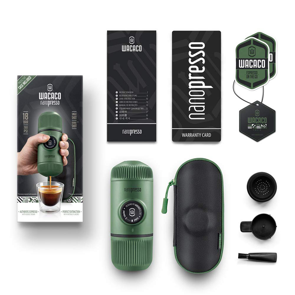 Wacaco Nanopresso Portable Espresso machine - Moss Green