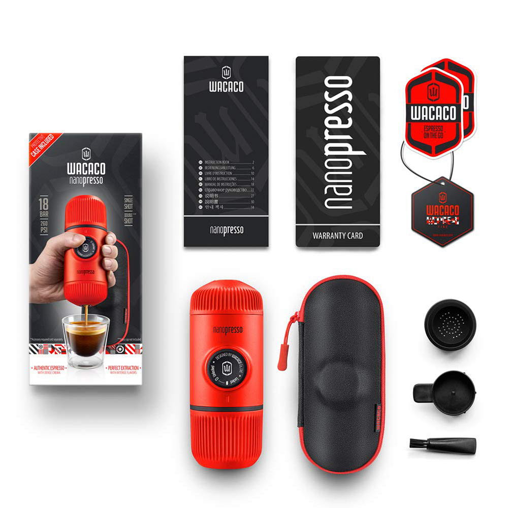 Wacaco Nanopresso Portable Espresso machine - Lava Red