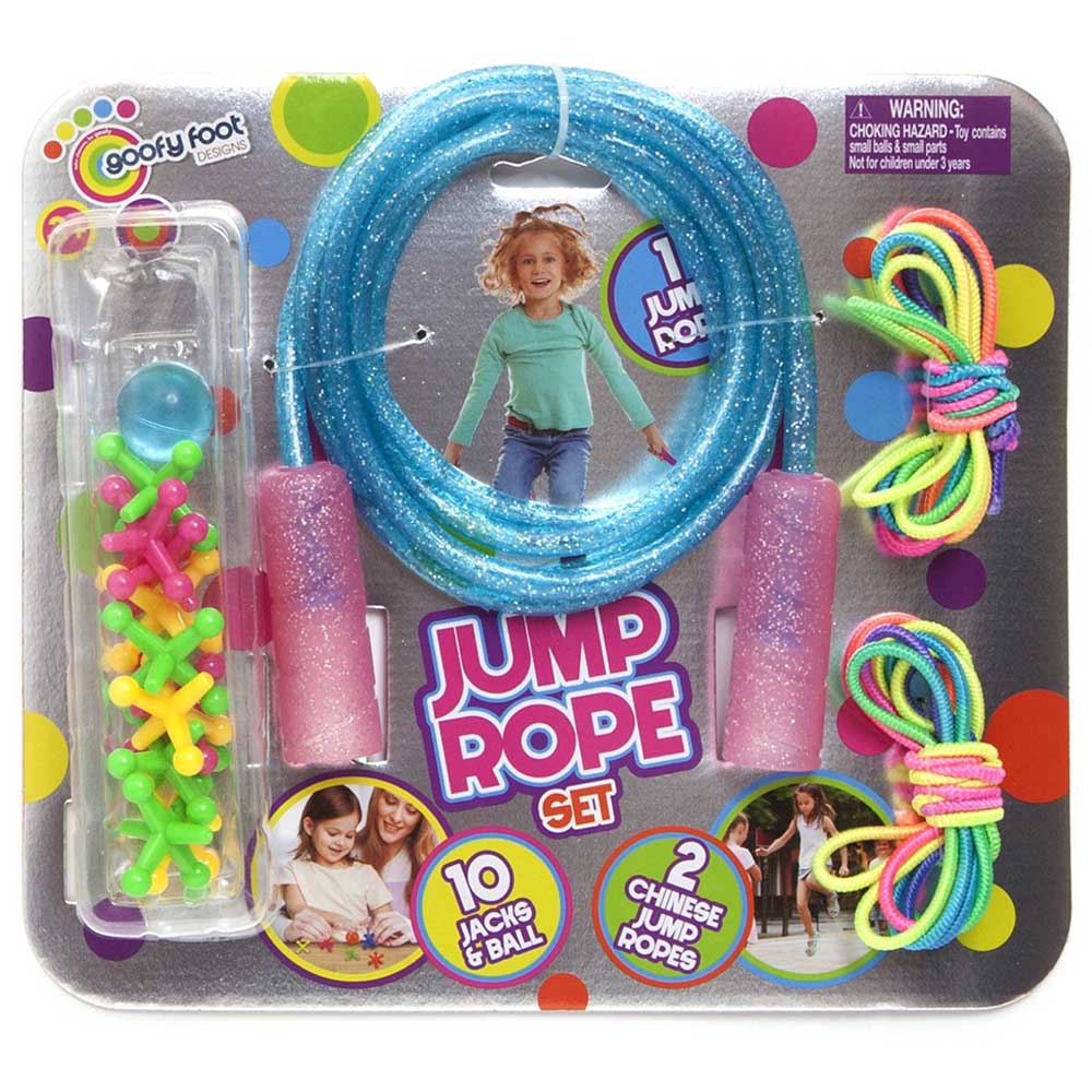 Goofy Foot - Glitter Jump Rope Set Combo