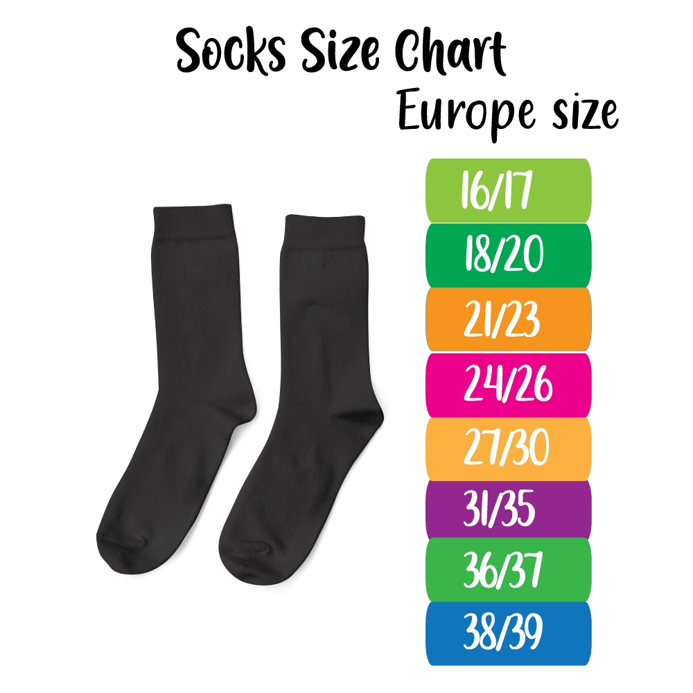 Personalized Socks Pink Font - White - Pack of 3