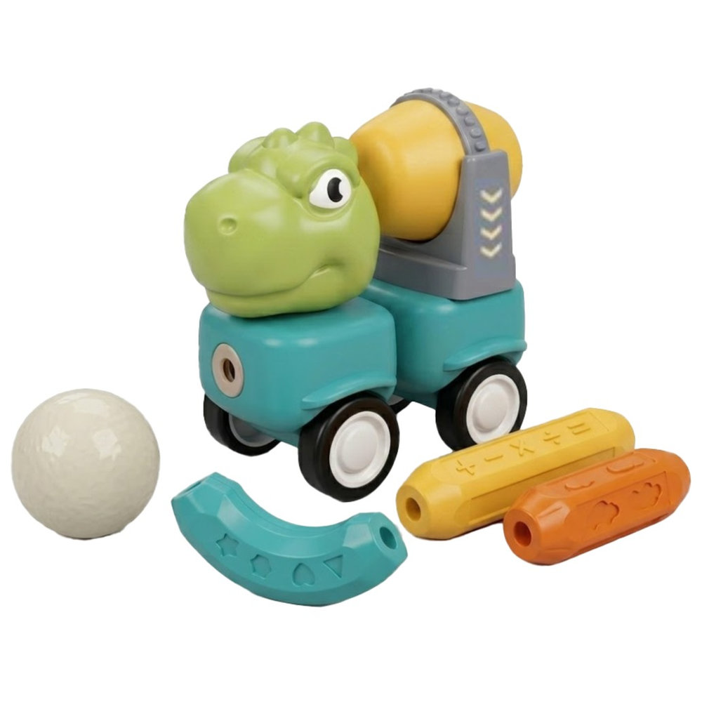 Little Learners - Magnetic Dinosaur Engineering Car Set - 84pcs