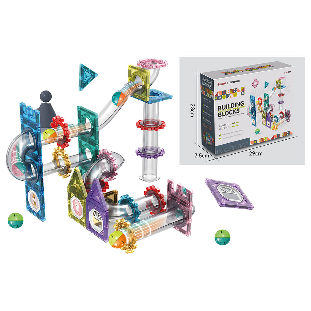 Little Learners - Rolling Ball Gear Magnetic Building Blocks - 56pcs