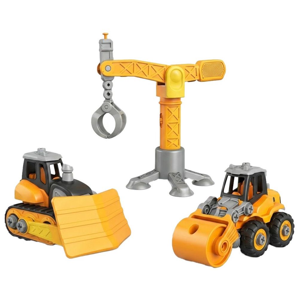 Little Learners - Educational Engineering Set - Roller Snow Plow with Tower Crane